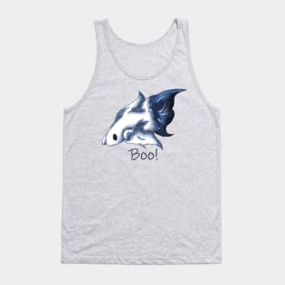 Ghostly Blue (With Text) Tank Top